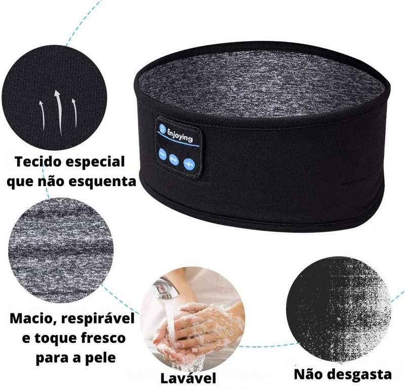 Máscara de Dormir com Fone de Ouvido Bluetooth - SLEEPER